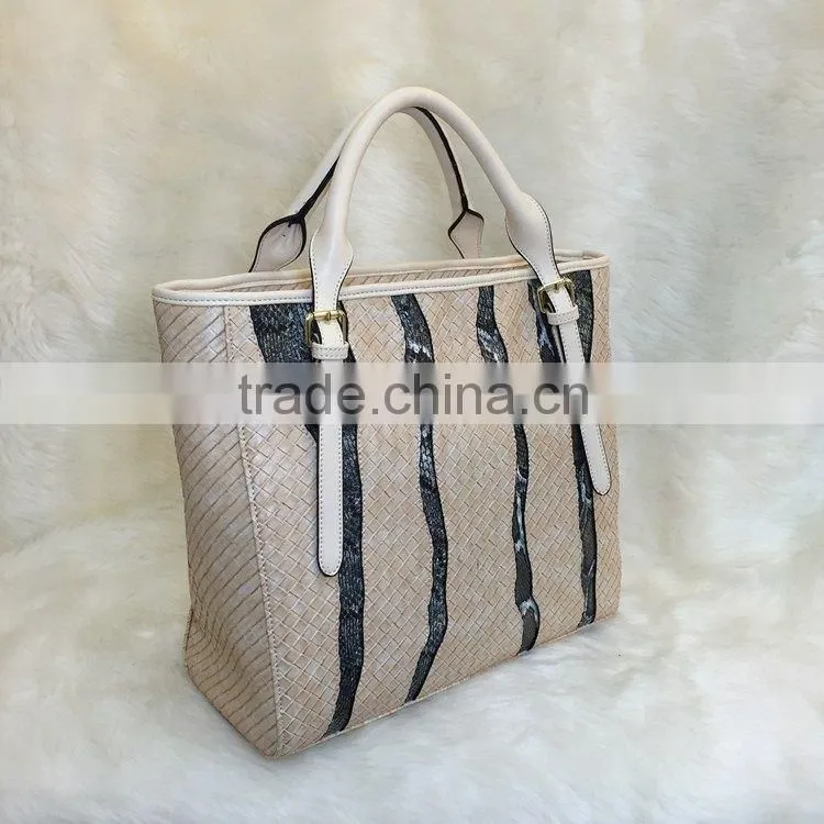 Custom-made 2016 Fashion Women Tote bag Pure Leather handbag cheap price Wholesale