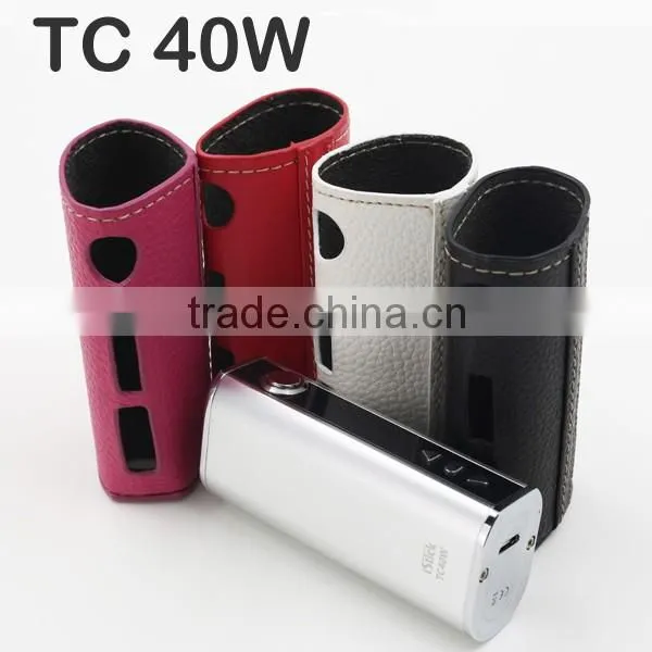 wholesale price full color choice Istick TC 40w mod box leather case