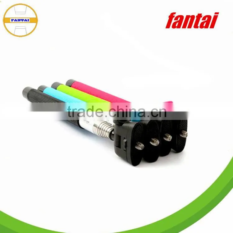 multi colour handheld camera monopod, cellphone monopod,lightweight extendable monopod for cellphones