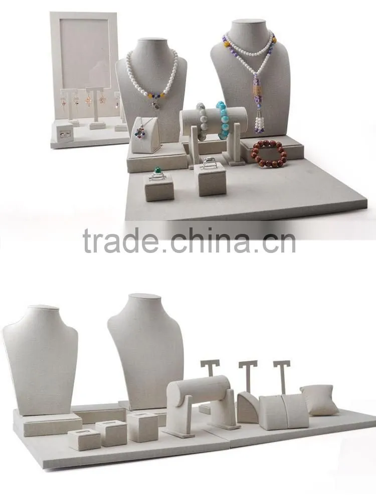 Luxury for shop cabinet window show display for jewelry sets stand
