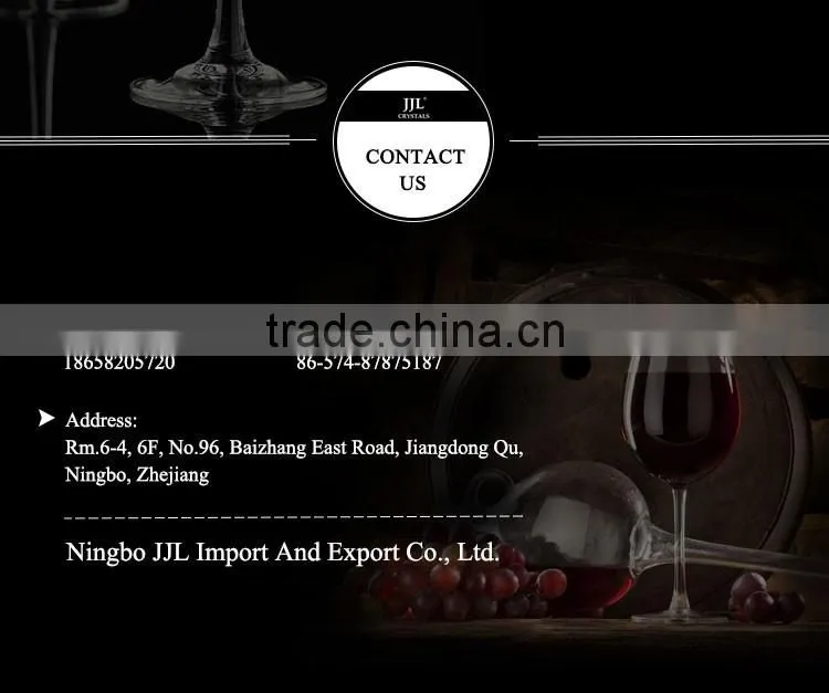 2016 Hot selling custom glass champagne stemware , wine stemware regular wholesale