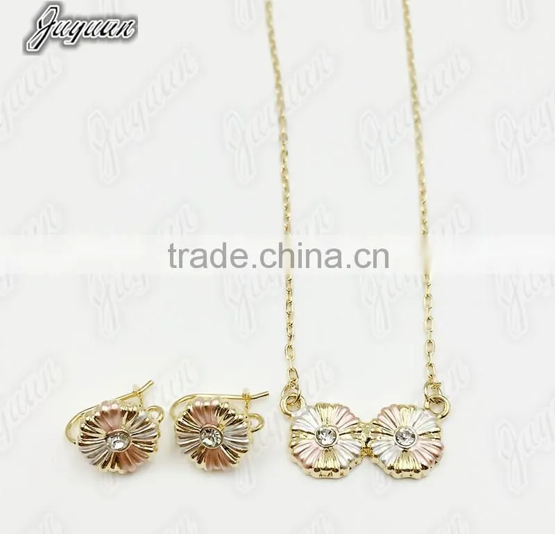 Juyuan Fashion 18K Gold Three Color Crystal,rhinestone Baby Set