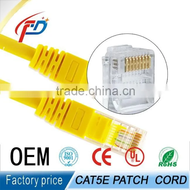 high quality BC/CCA RJ45 cable cat5 patch cord
