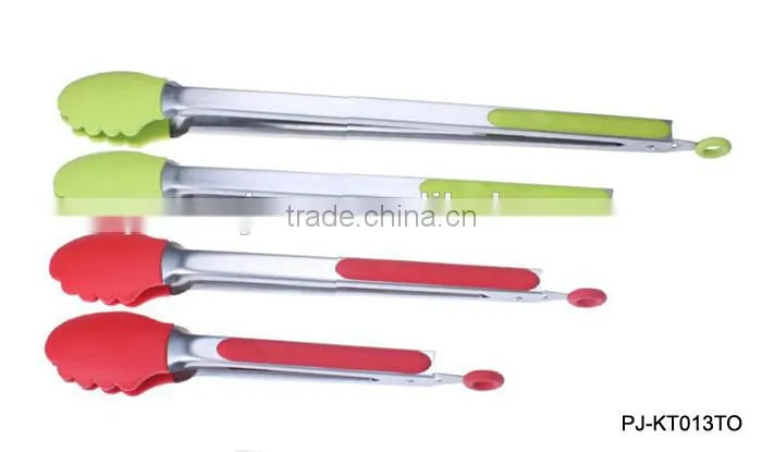 Wood Handle BBQ Tongs
