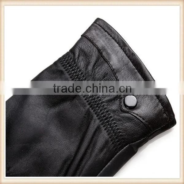 Factory Price 100% Authentic Leather Men Worker Motorcycle Gloves