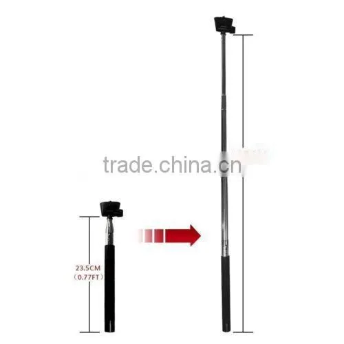Selfie Stick monopod Z07-1,wireless monopod selfie stick with bluetooth shutter button remote control for mobile phone