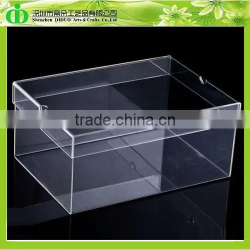 DDS-0026 Trade Assurance Clear Acrylic Glass Shoe Box