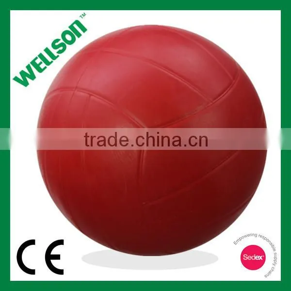 Red rubber volleyball