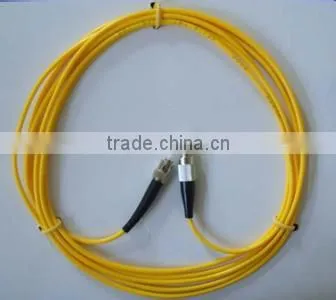 Singlemode PVC Optical Fiber Patch Cable , FC-ST SM 9 / 125 Fiber Optic Jumper Cables