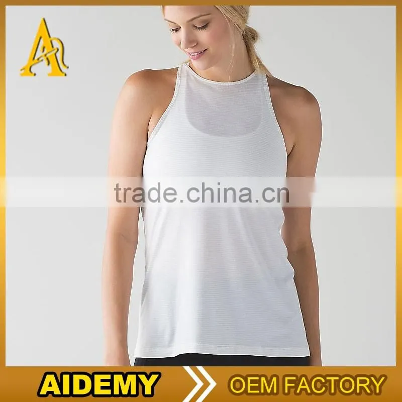 China supplier low cut custom yoga Tops loose sexy cotton tank top