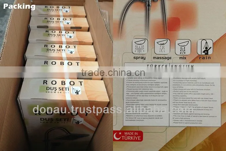 White Robot Shower Set (DR4204)