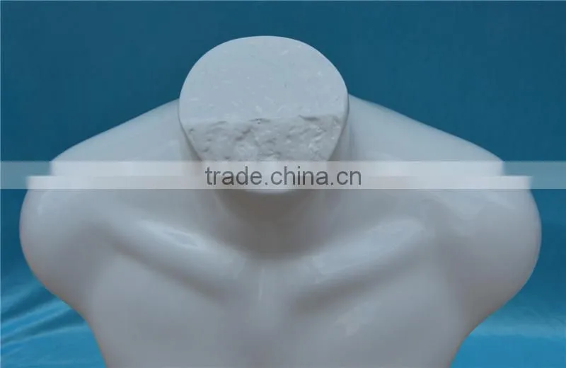 Wholesale luxury Glossy white custom men mannequin torso