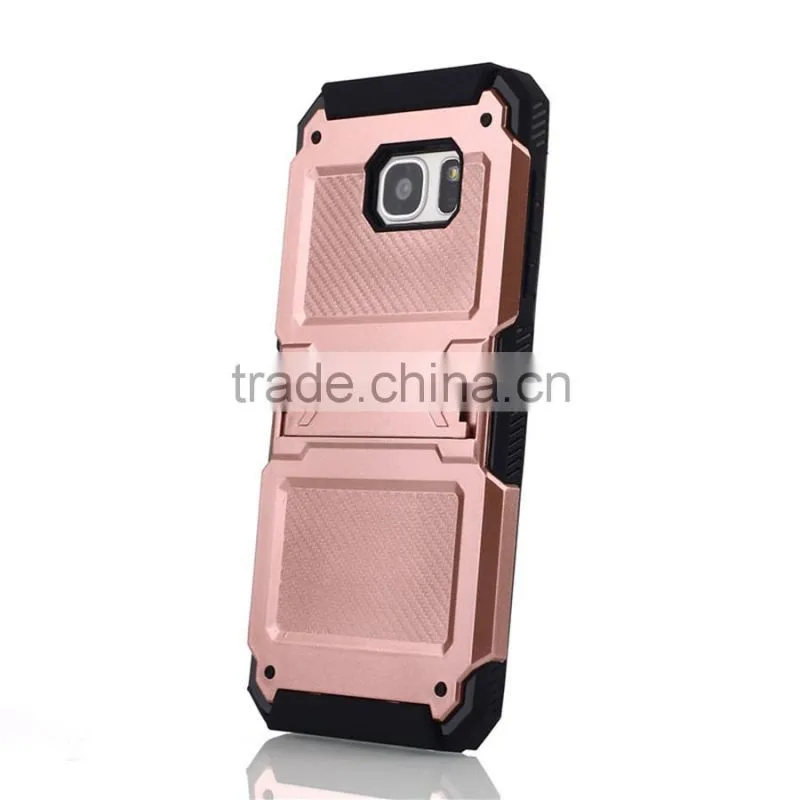 Newest 2 in 1 Hybird TPU+PC Hard Back Cover Case for iPhone 6 6s 6s Plus Samsung S7 S7 Edge Note 7 Armor Shockproof Cases