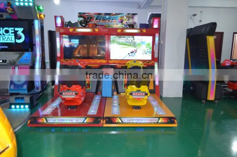Amusement bike racing game machine Thunderbolt Motor racing bike game
