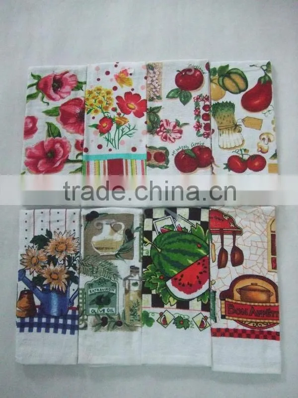 2016 NEW DESIGN COTTON KITCHEN TERRY TOWEL PRINTED DISH TERRY TOWEL FABRIC