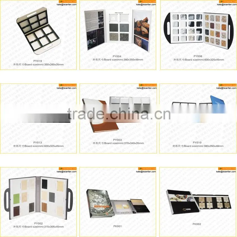 tile sample display folder paper sample book