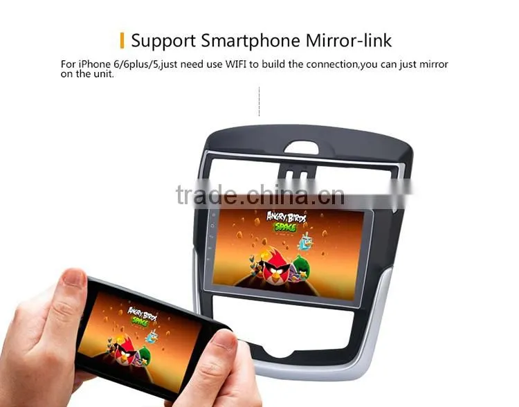 Cheap10.2 Inch High quality double din Quad core Black screen car gps dvd player for Nissan Tiida 2016 AUTO AC