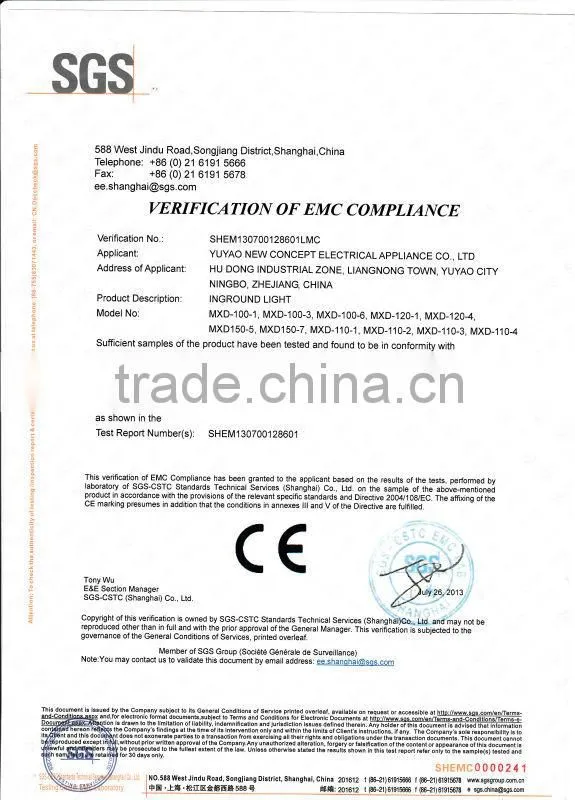 MR16 outdoor led inground light