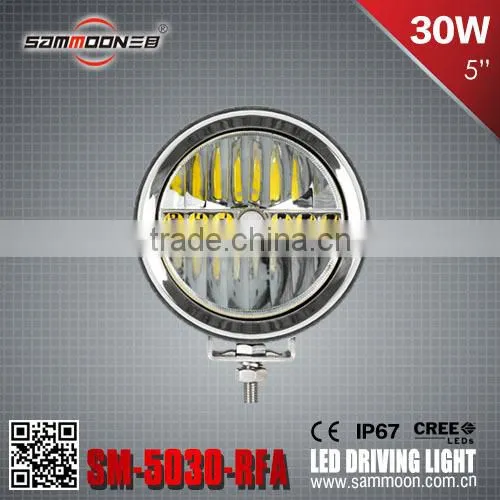 5 Inch 30W Round LED Driving Light work light with cree chip fog light