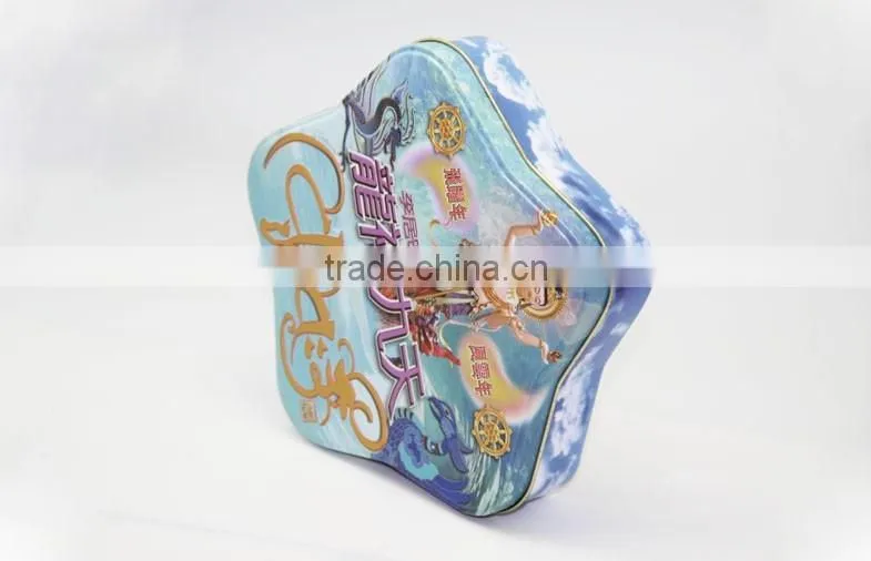 Customer design shape candy tin box star tin