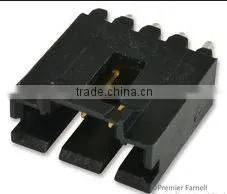 2.54mm vtertical pcb mounting orientation wire to board shrouded header connector TE 4 pin plug connector tyco 5-103908-3