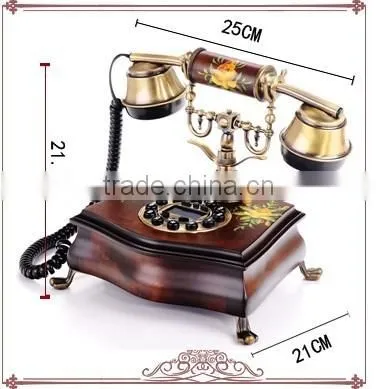 Retro telephone corded retro telephone set basic function telephone set for the best gift