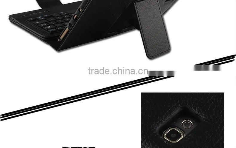 Litchi Pattern Wireless Mini Bluetooth Keyboard for Samsung TABS 8.4inch T700/705-SA04