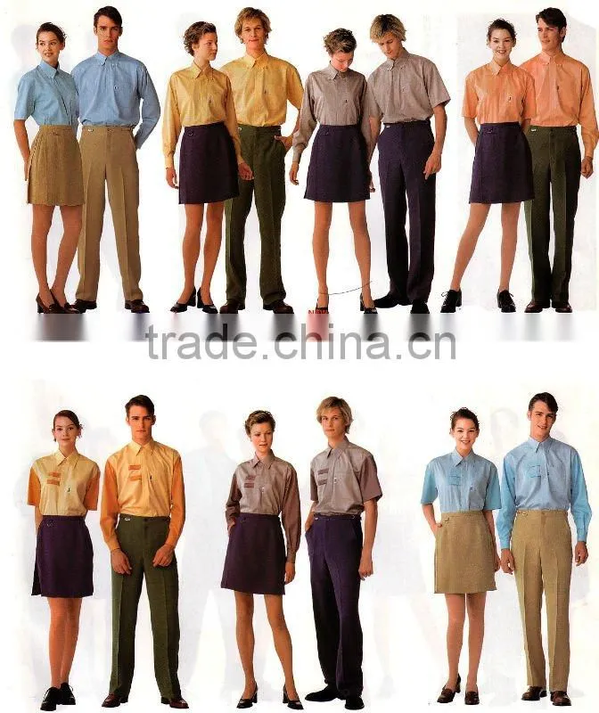 Customized hand made restaurant waiter uniform