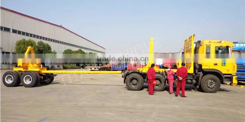 China new timber wood semi trailer lumber transport vehicle for sale
