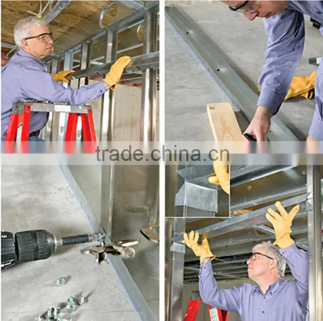 Galvalume metal stud &track &u channel for Indonesia