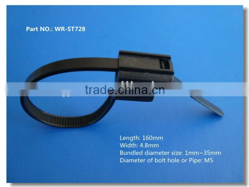 cable tie nylon releasable cable tie PA66 self-locking nylon cable tie