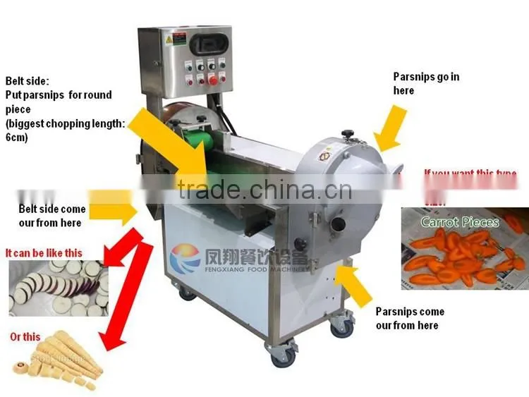 Industrial Cabbage Potato Carrot Julienne Stick Cutting Machine