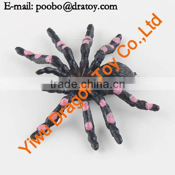 12 designs pvc colorful spider toy