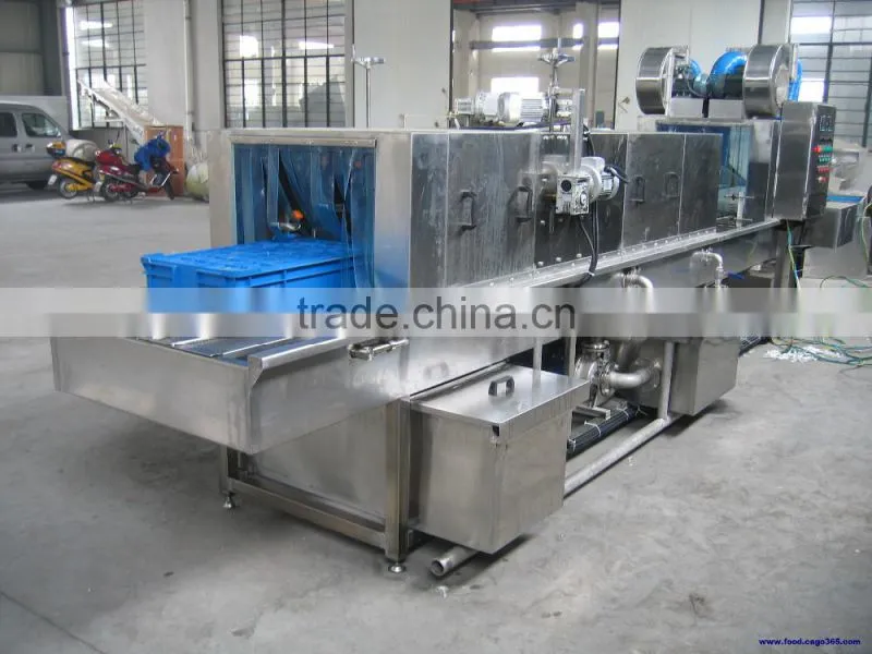 Plastic basket washer/plastic crate washing machine/commercial plastic box washer