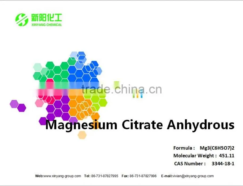 Pharmaceutical Intermediates Type Magnesium citrate sell