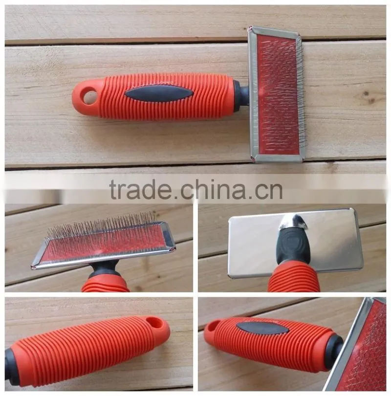 Mid size pet dog slicker brush
