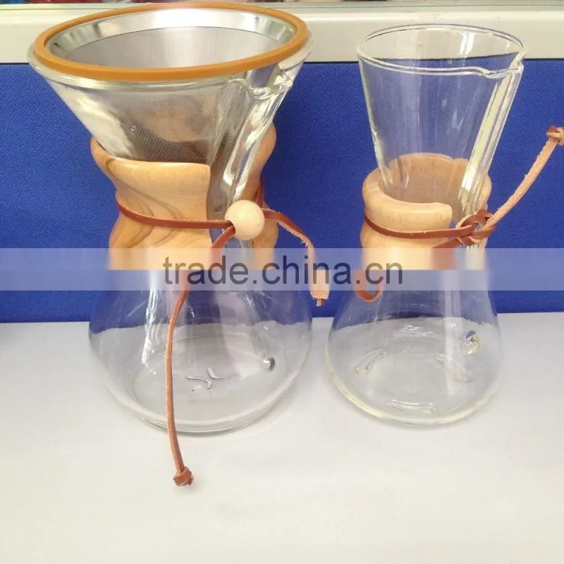 Titanium Coated Pour Over Cone coffee Dripper Stainless Steel Coffee Filter set