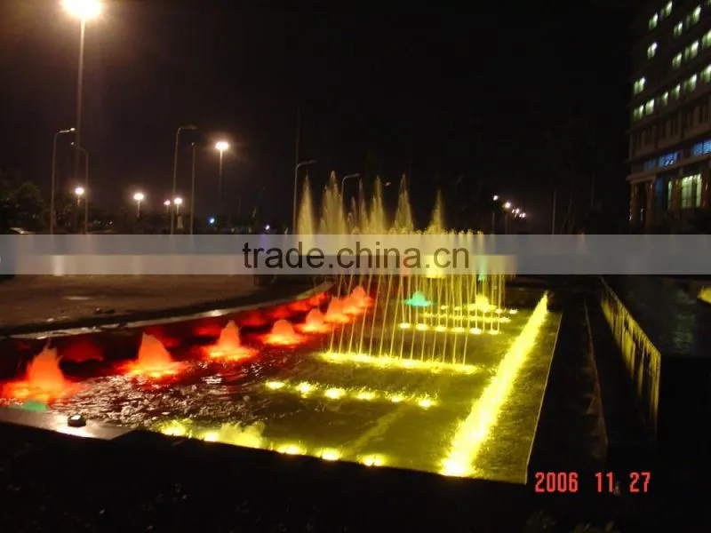 Outdoor water fountain in Guangzhou baiyun airport