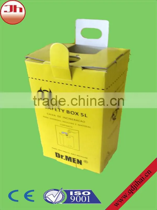 glass suringe medical safety box for gallon