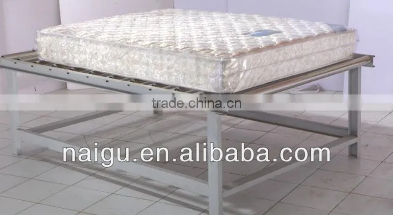 tight blue transaprent mattress packing sheet