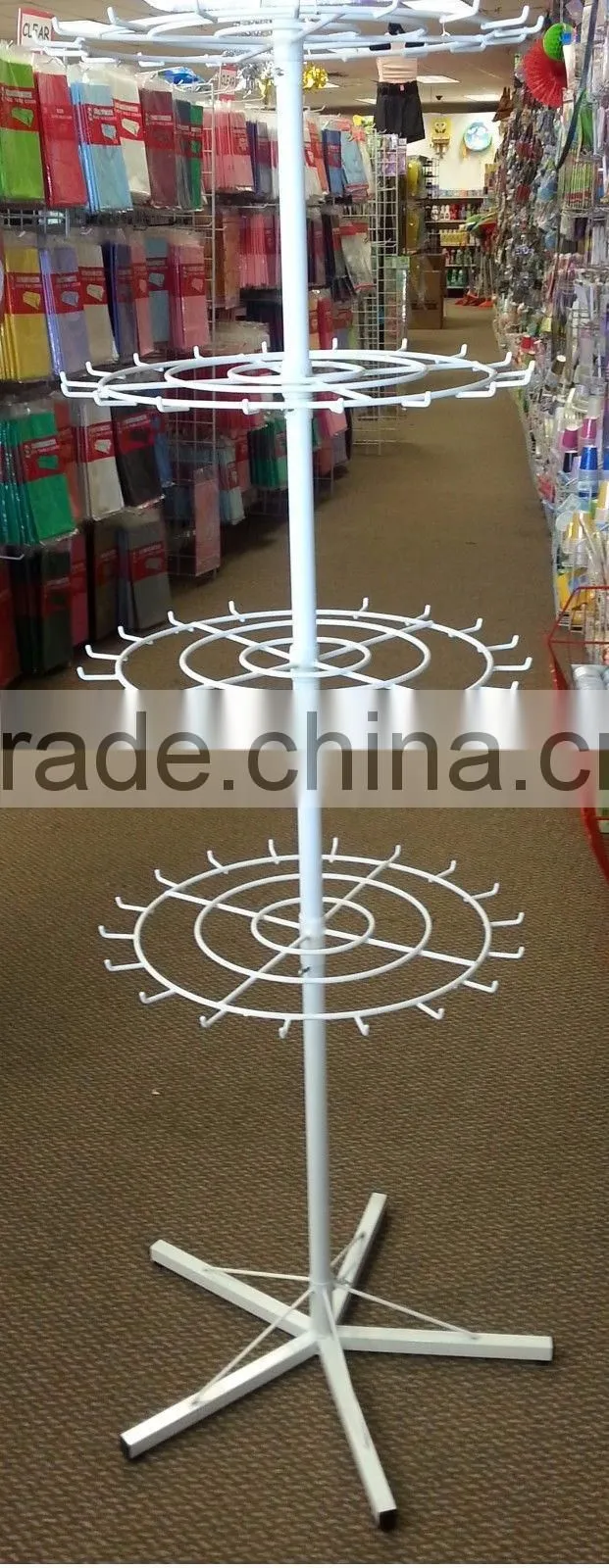 4-Sides Portable Rotating Jewelry Display Stand