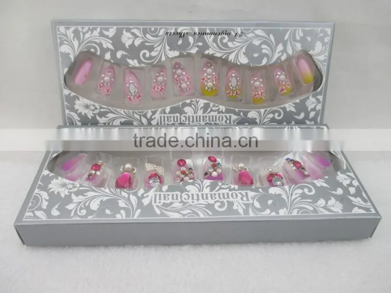 high quality bridal nail art designs false nail art fancy wedding nail art