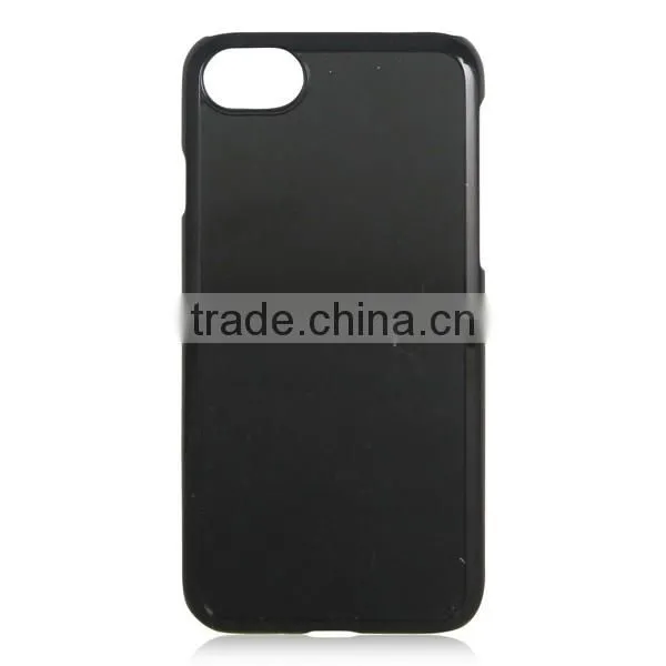 PC creative black phone case with groove for iPhone7 plus, OEM back cover for iPhone 7