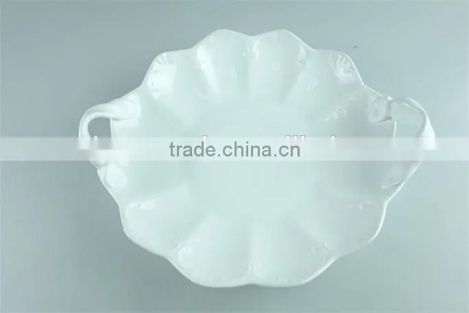 Cheap white square ceramic soup plate dinner plate in stocklots