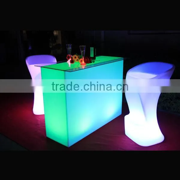 led glowing coffee table/coffee shop furniture/coffee bar furniture