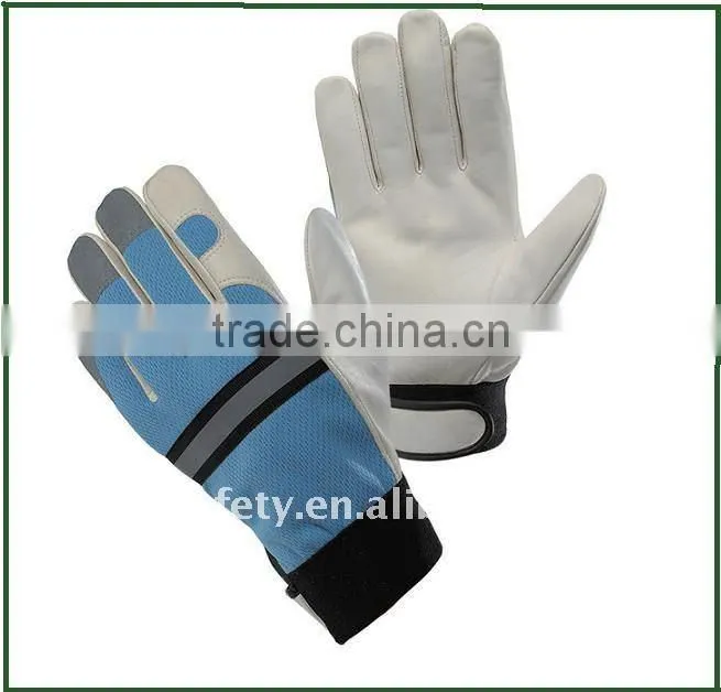Pig leather mechanic hand gloves ZM352-H