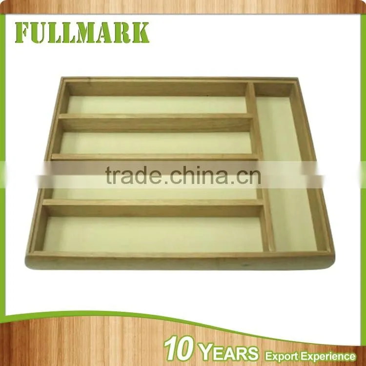 Wooden unique wholesale factory supply cutlery tray