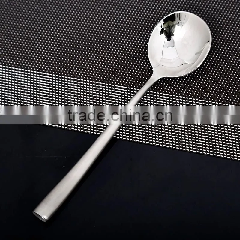 LFGB stainless steel kitchen utensil korea round spoon HT62