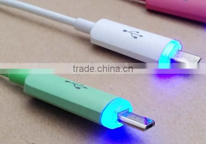 Micro USB LED lighting cable for Samsung and iPhone