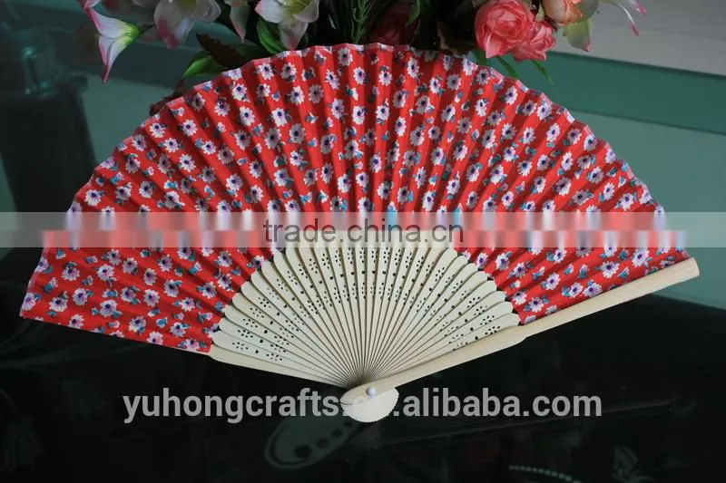 hotest promotion gift Japanese cloth fan